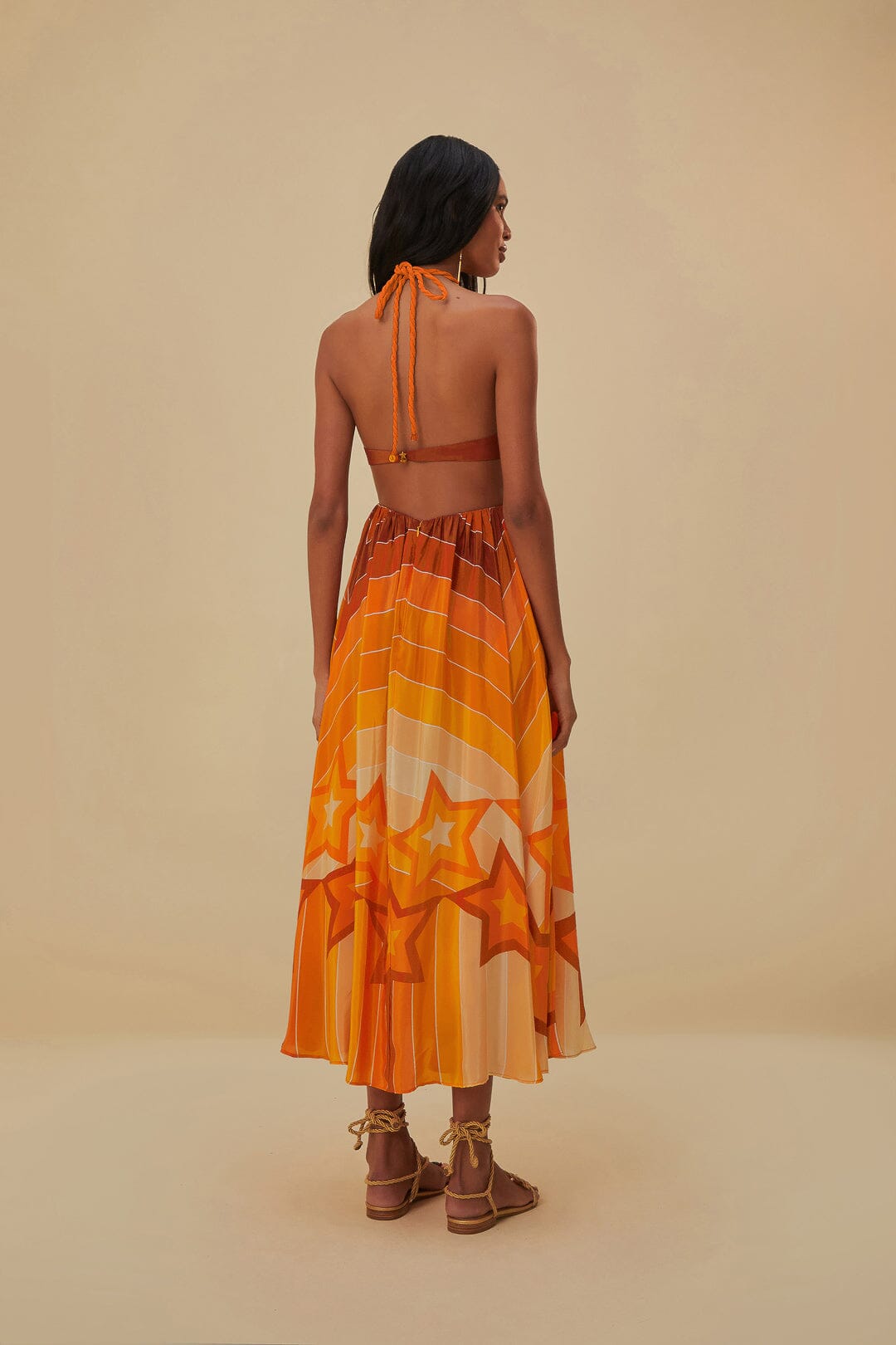 Robe midi Grandient - Orange