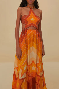 Robe midi Grandient - Orange