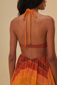 Robe midi Grandient - Orange