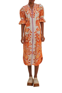 DJV_Aura Orange Robes midi - Aura Orange
