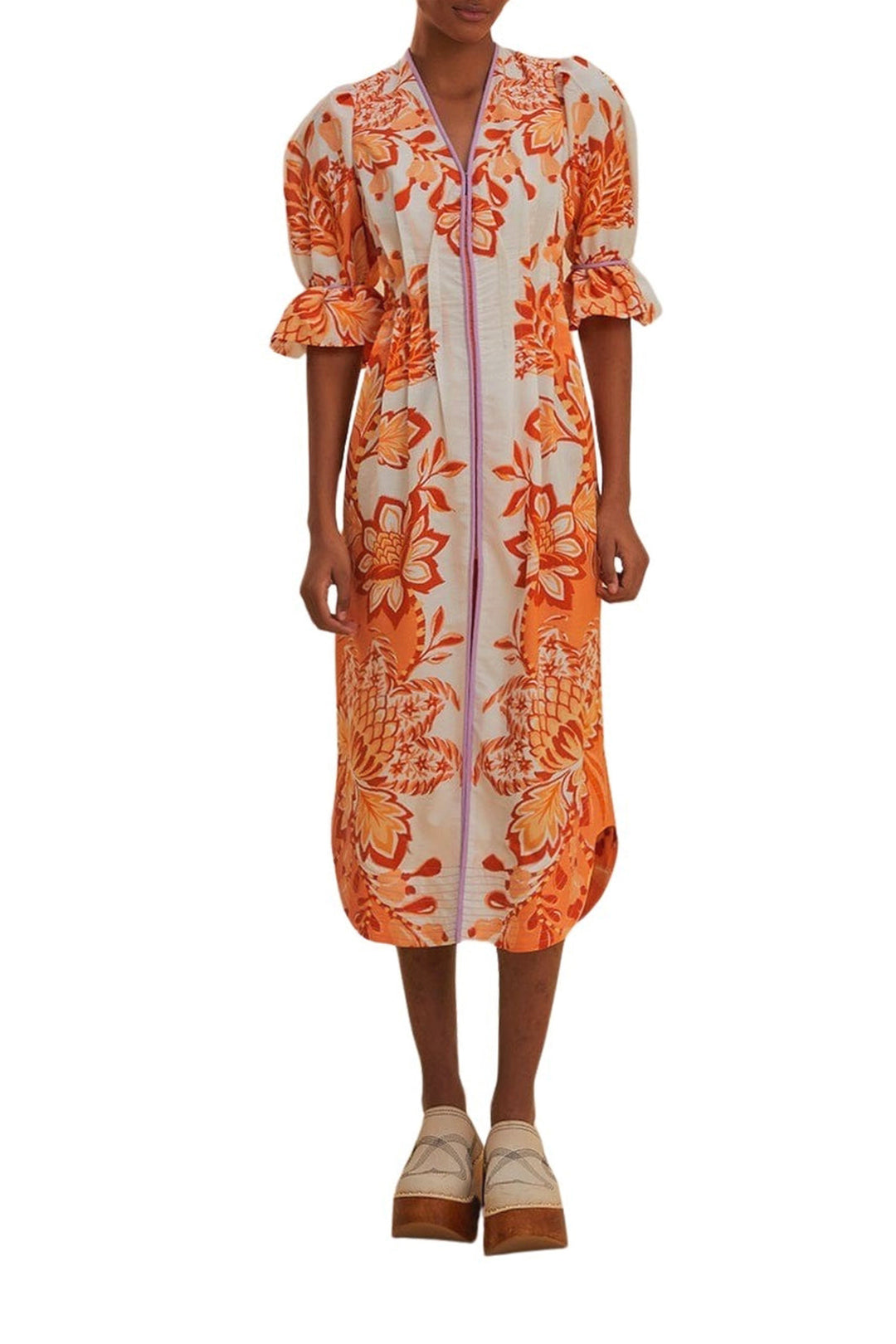 DJV_Aura Orange Robes midi - Aura Orange