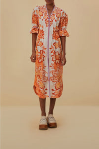 DJV_Aura Orange Robes midi - Aura Orange