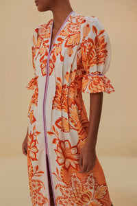 DJV_Aura Orange Robes midi - Aura Orange