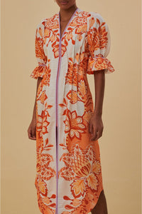 DJV_Aura Orange Robes midi - Aura Orange
