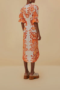 DJV_Aura Orange Robes midi - Aura Orange