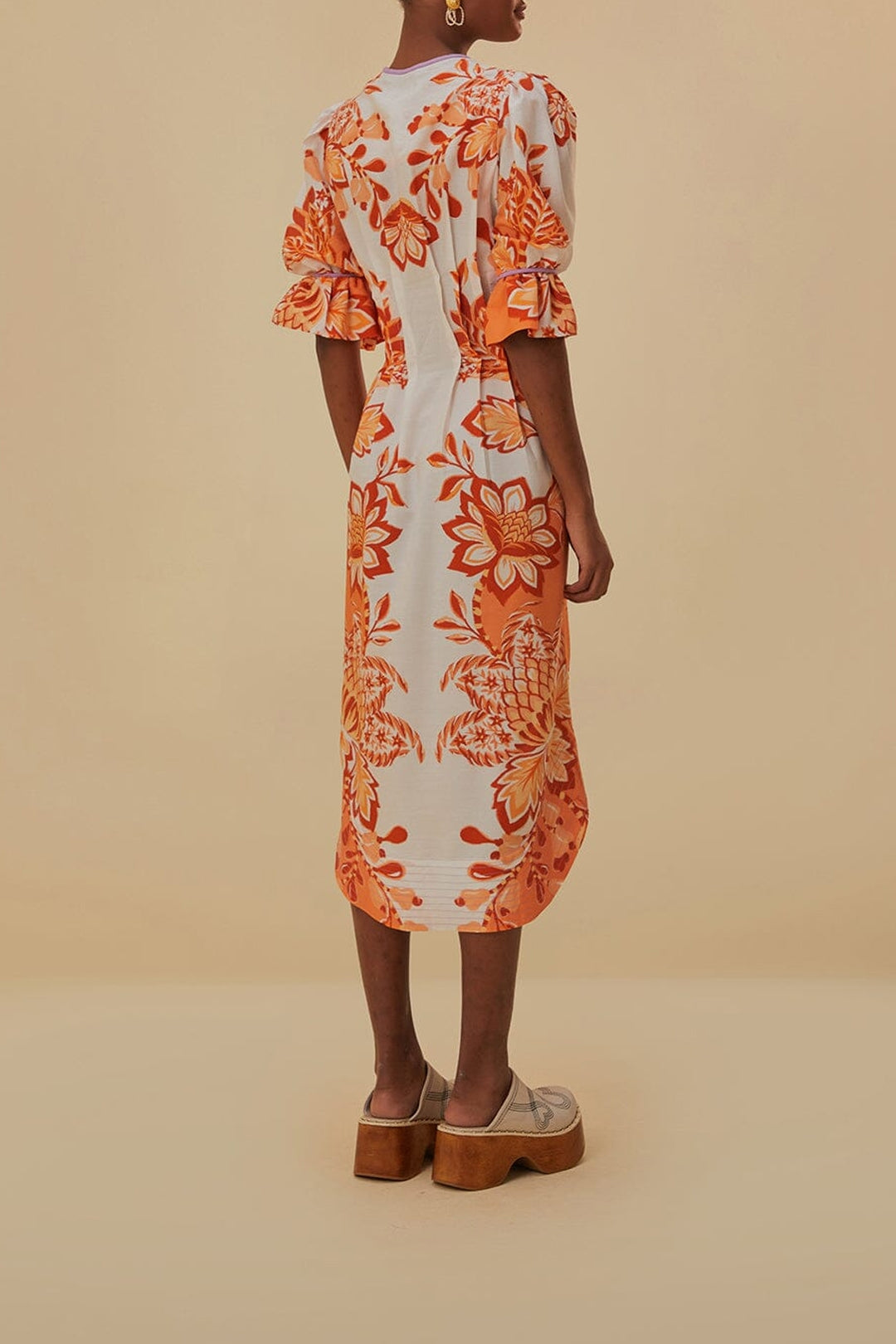 DJV_Aura Orange Robes midi - Aura Orange