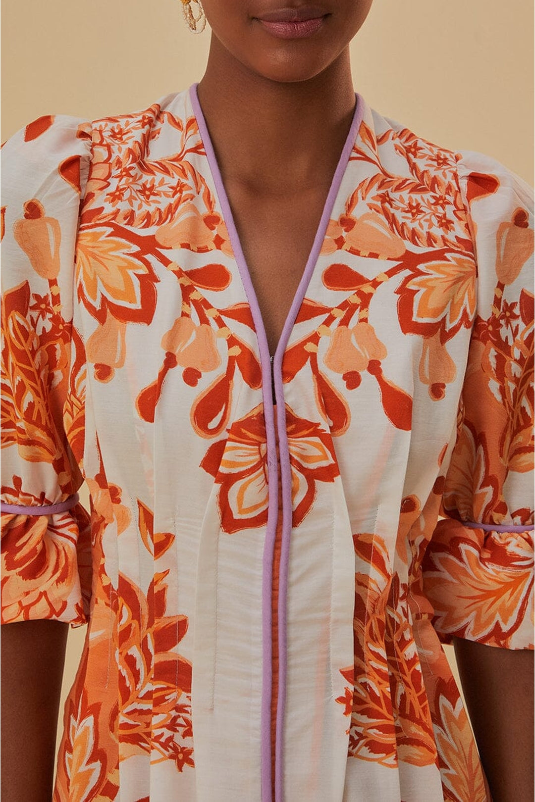 DJV_Aura Orange Robes midi - Aura Orange