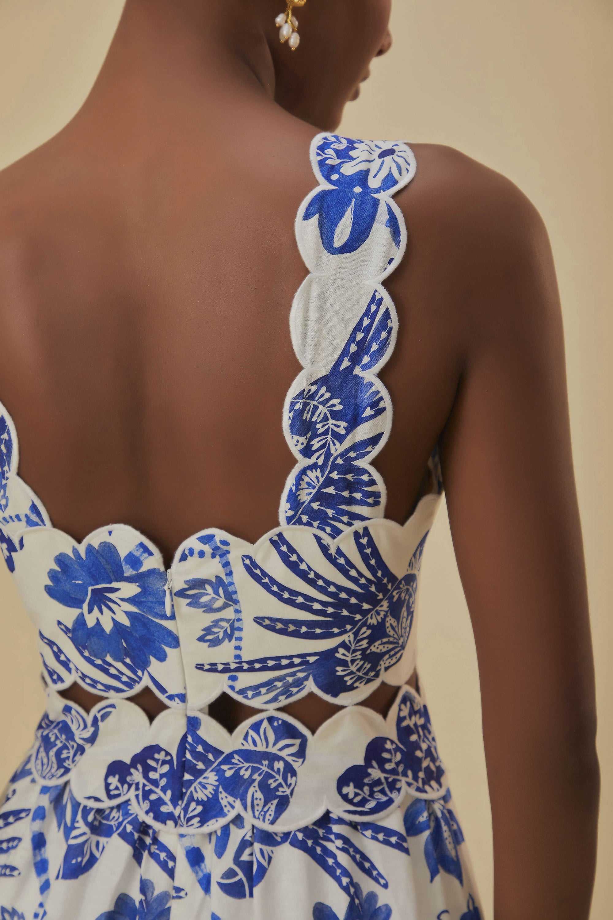 NEW_Flowerful Birds Off White Robes midi - Flowerful Birds Off White