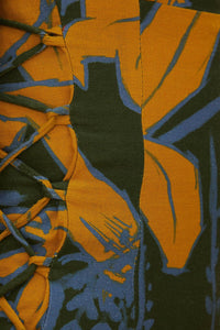 Robe courte à manches longues en lin - Vert