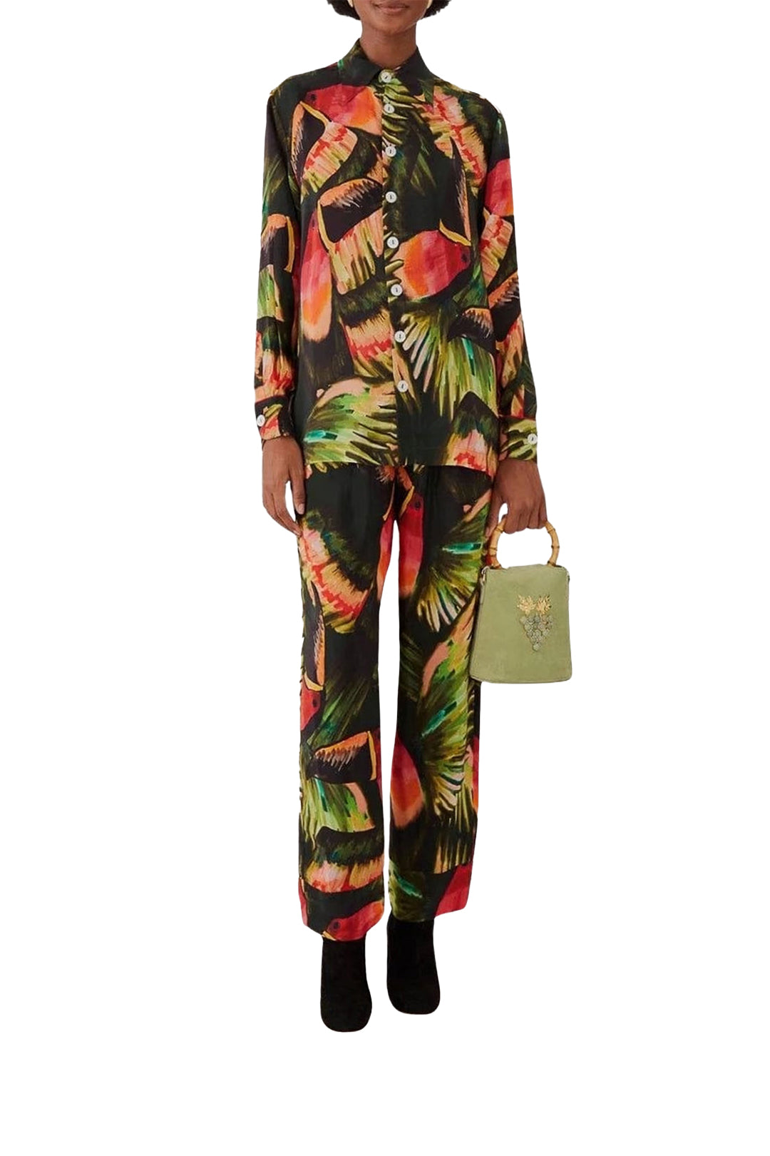 Painted Toucans Shirt - Black