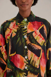 DJV_Painted Toucans Green Chemises & Blouses - Painted Toucans Green