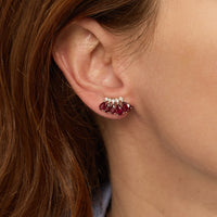 PT1_PrixTroca:780€_VentesTroca:0_QtyTroca:1_ST:0%_Bijou d'oreille Rubis en Or blanc 18K sertie de diamants - Blanc