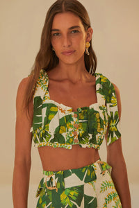 NEW_Tropical Forest Off White Tops & T-Shirts - Tropical Forest Off White