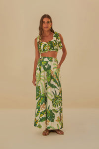 NEW_Tropical Forest Off White Tops & T-Shirts - Tropical Forest Off White