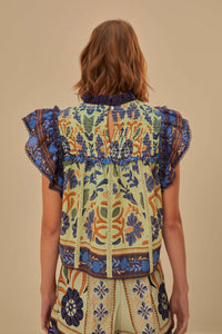 Blouse sans manches - Vert