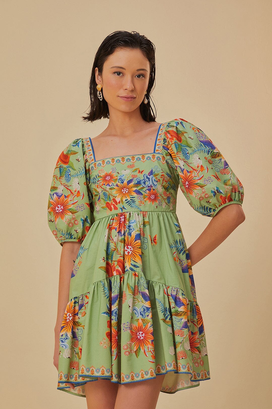 NEW_Bright Yard Green Robes courtes - Bright Yard Green