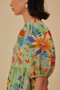 NEW_Bright Yard Green Robes courtes - Bright Yard Green