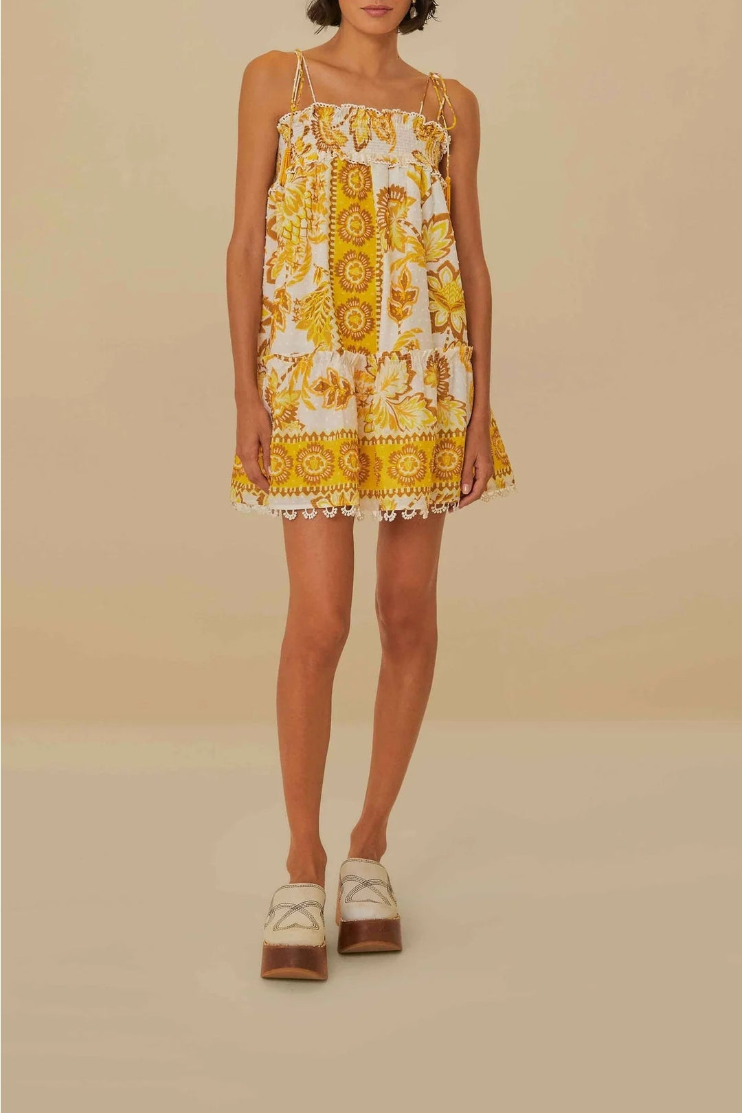 DJV_Floral Off White Robes courtes - Floral Off White
