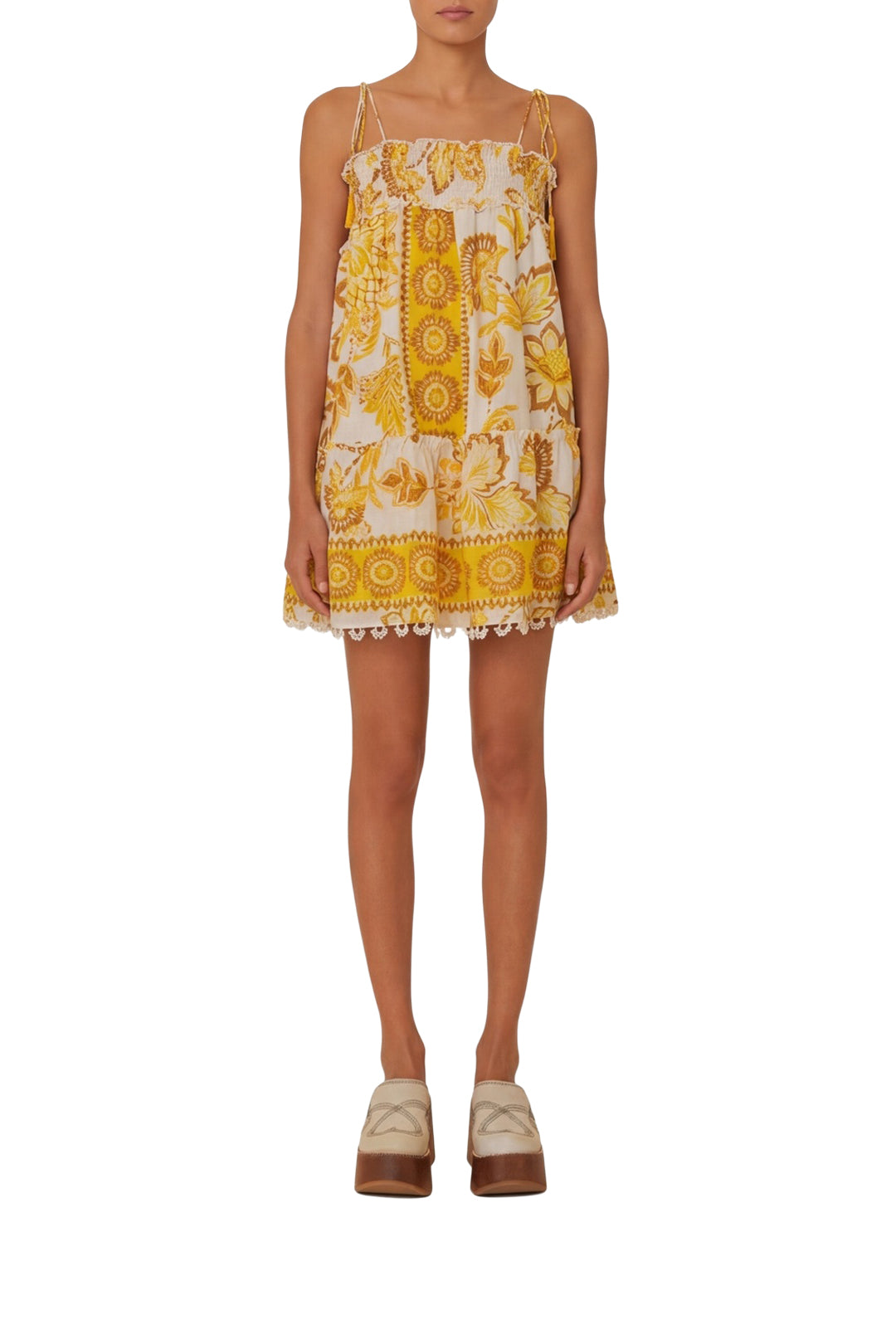 DJV_Floral Off White Robes courtes - Floral Off White