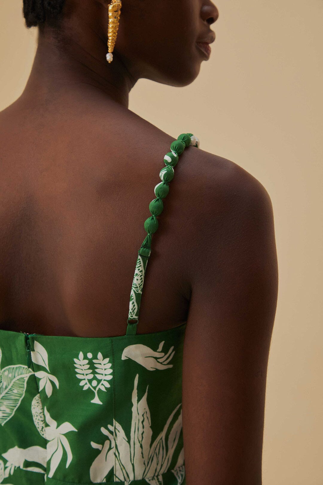 Robe longue Forest Soul Mix en coton - Vert