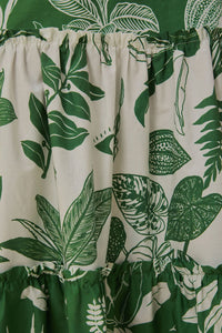 Robe longue Forest Soul Mix en coton - Vert