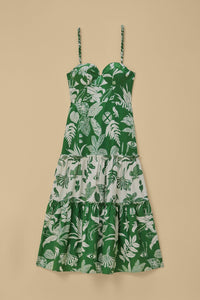 Robe longue Forest Soul Mix en coton - Vert