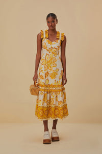 NEW_Floral Off White Robes midi - Floral Off White