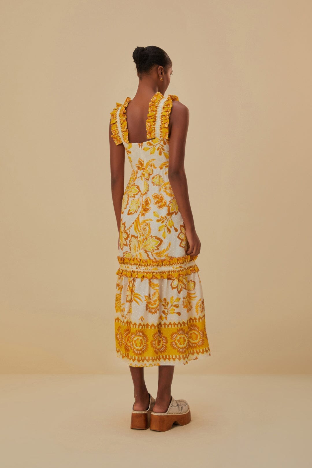 NEW_Floral Off White Robes midi - Floral Off White