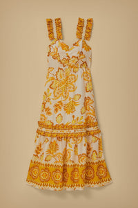 NEW_Floral Off White Robes midi - Floral Off White