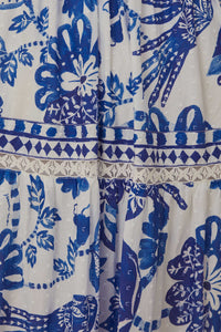DJV_Flowerful Birds Off White Robes longues - Flowerful Birds Off White