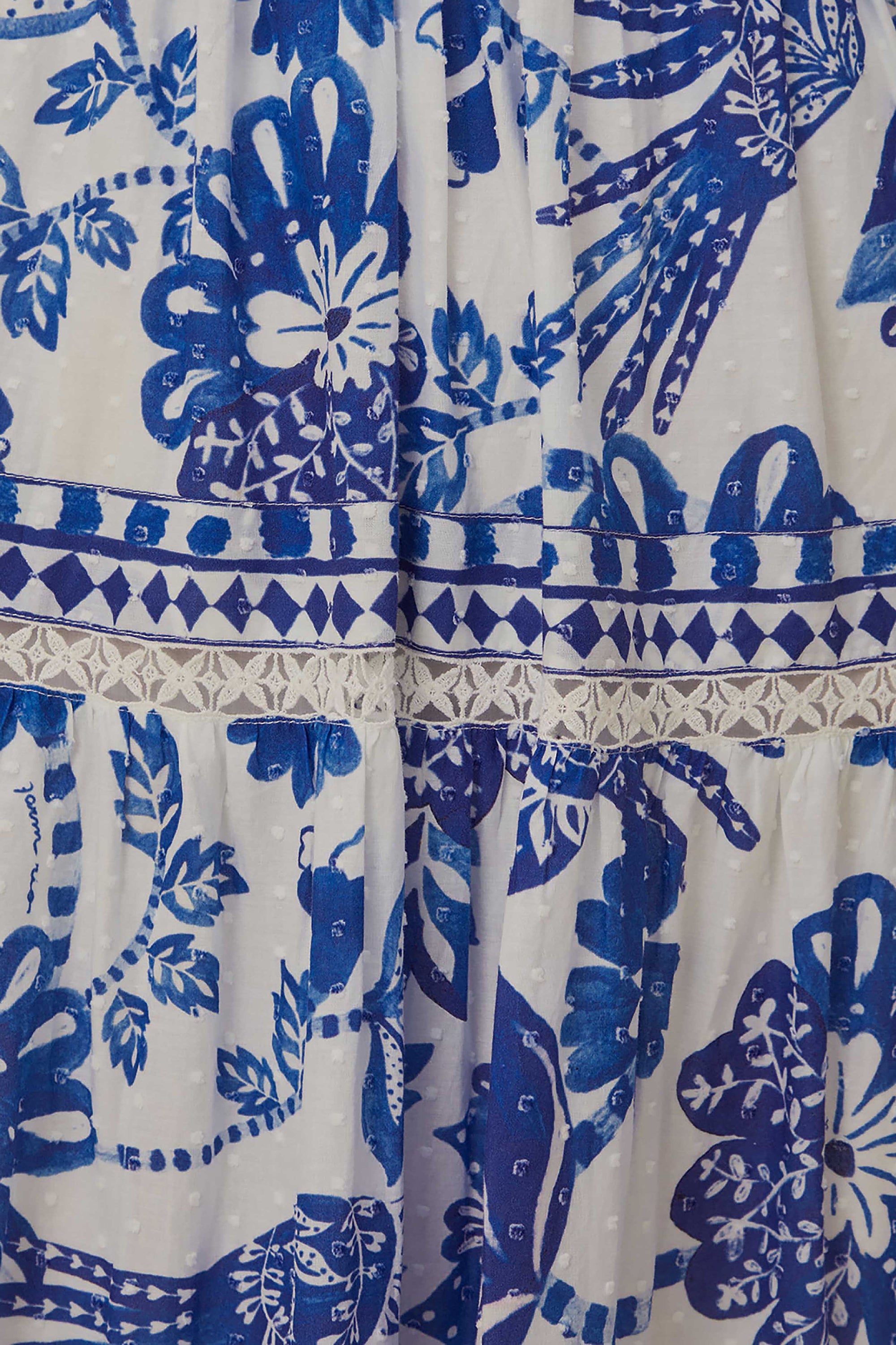 DJV_Flowerful Birds Off White Robes longues - Flowerful Birds Off White