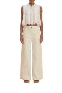 Pantalon Artisanal en crochet - Blanc