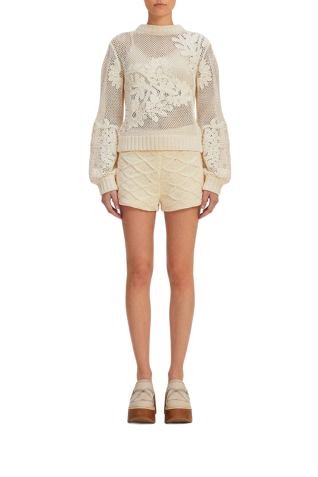 Short en crochet - Blanc