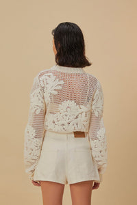 Short en crochet - Blanc