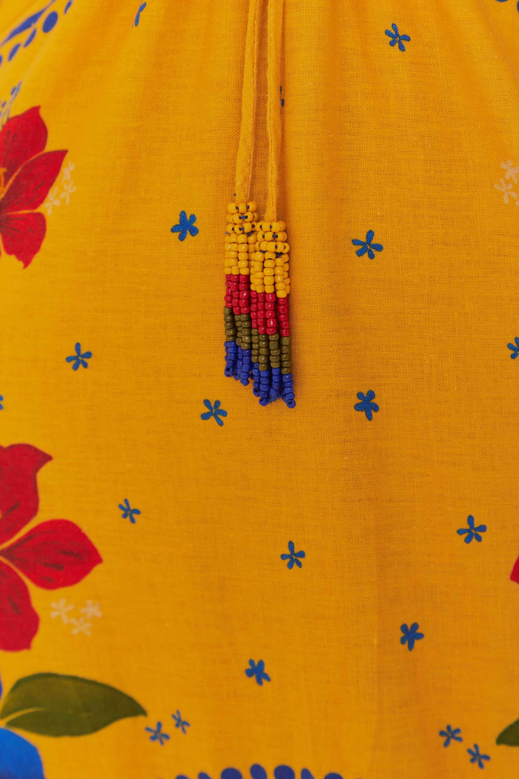 NEW_Floral Yard Yellow Robes longues - Floral Yard Yellow