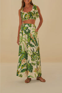 DJV_Tropical Forest Off White Pantalons - Tropical Forest Off White
