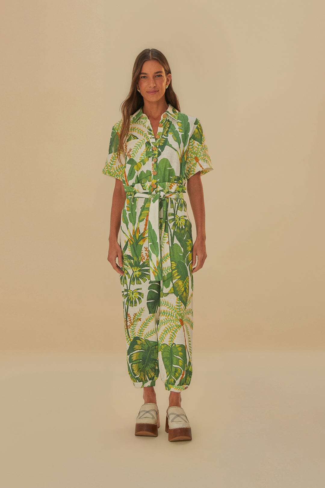 NEW_Tropical Forest Off White Robes courtes - Tropical Forest Off White