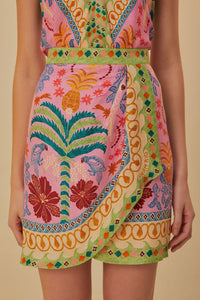 DJV_Fruits Queen Scarf Pink Jupes & Shorts - Fruits Queen Scarf Pink