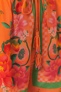 NEW_Fruit Garden Scarf Orange Jupes & Shorts - Fruit Garden Scarf Orange