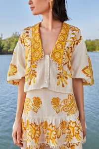 DJV_Floral Off White Chemises & Blouses - Floral Off White