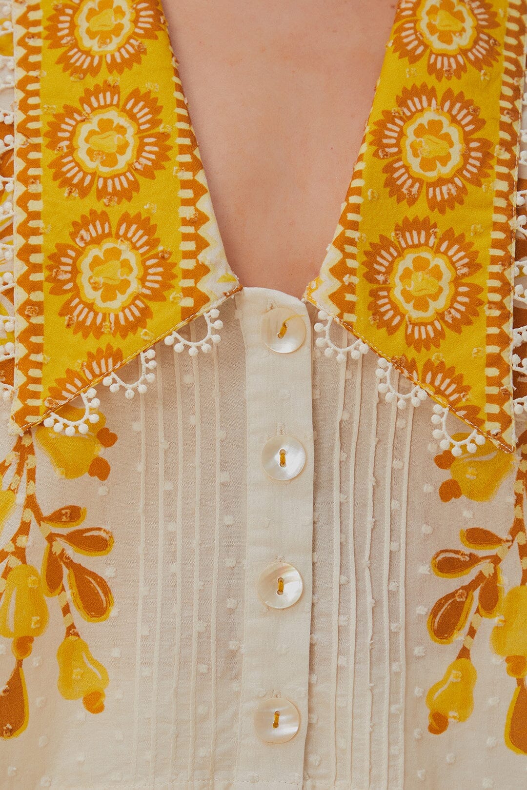 DJV_Floral Off White Chemises & Blouses - Floral Off White