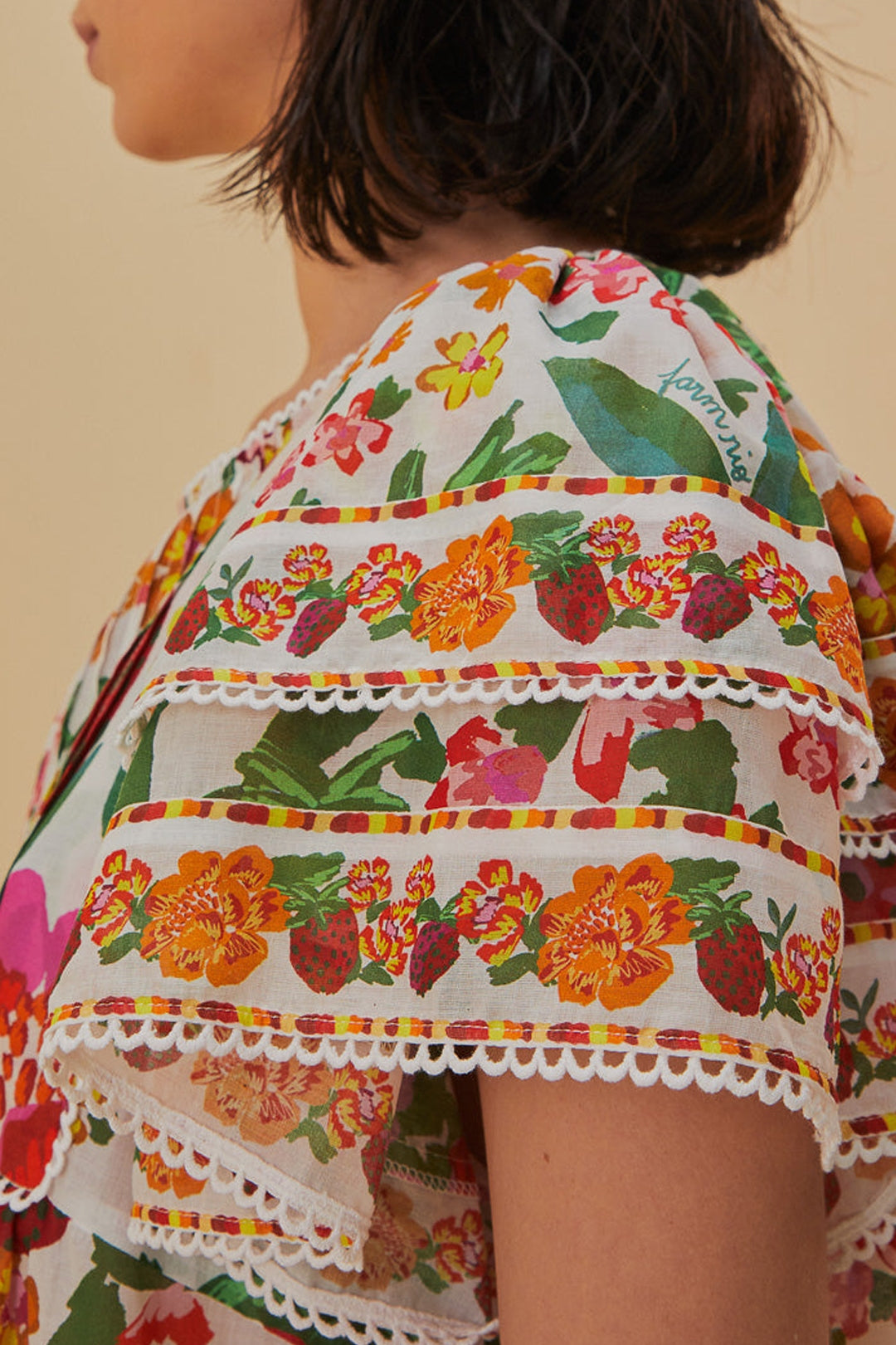 Blouse Flowerful Sketch en coton - Multicolore
