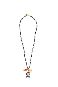 MEDIA OFF LINE_Mix Fish pearl necklace - Blue
