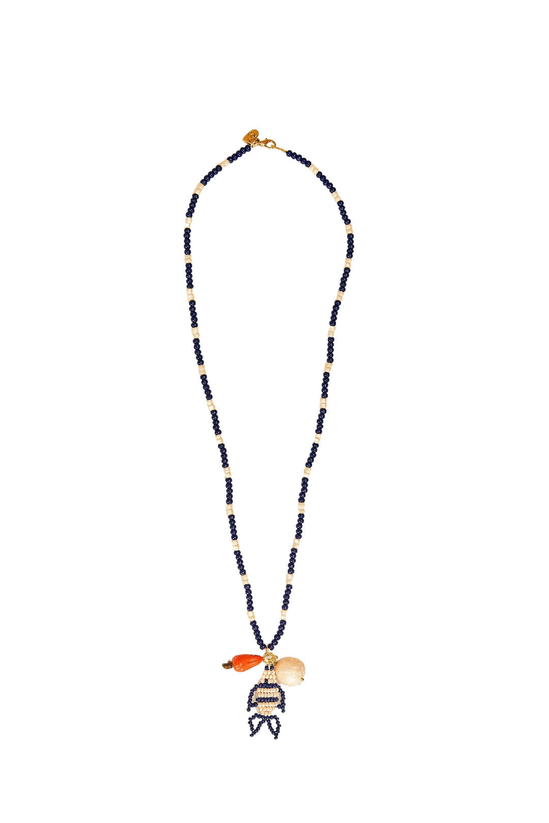 MEDIA OFF LINE_Mix Fish pearl necklace - Blue