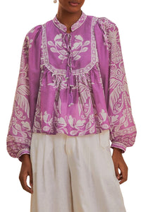 DJV_Sweet Garden Lilac Chemises & Blouses - Sweet Garden Lilac
