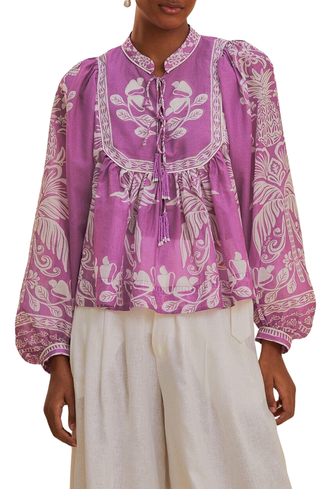 DJV_Sweet Garden Lilac Chemises & Blouses - Sweet Garden Lilac