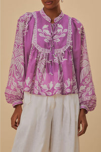 DJV_Sweet Garden Lilac Chemises & Blouses - Sweet Garden Lilac