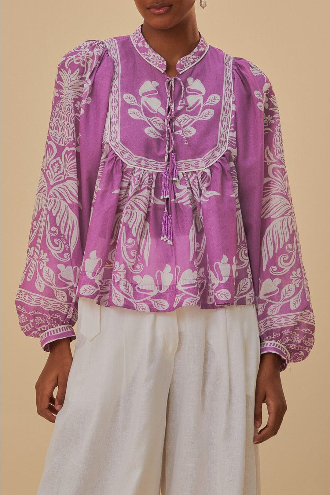 DJV_Sweet Garden Lilac Chemises & Blouses - Sweet Garden Lilac