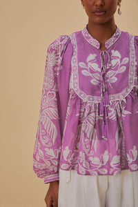 DJV_Sweet Garden Lilac Chemises & Blouses - Sweet Garden Lilac
