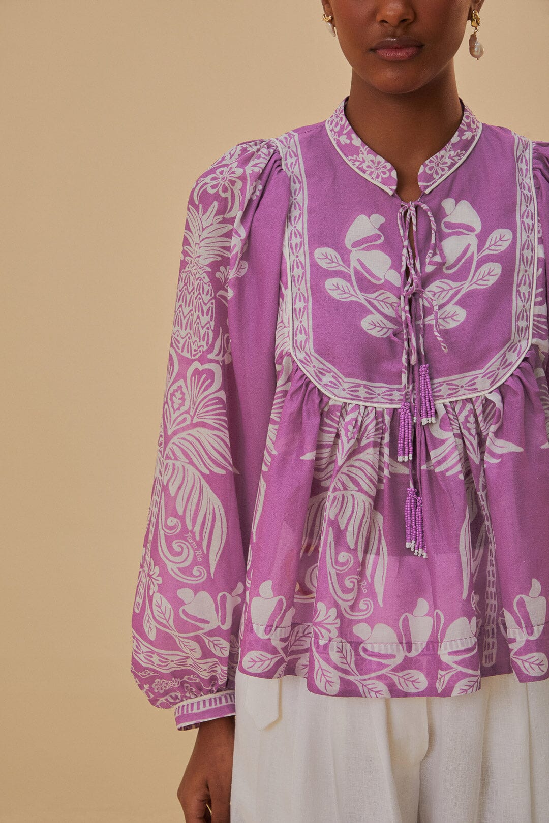 DJV_Sweet Garden Lilac Chemises & Blouses - Sweet Garden Lilac